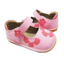 Pink Baby Squeaky Flower Shoes Girl